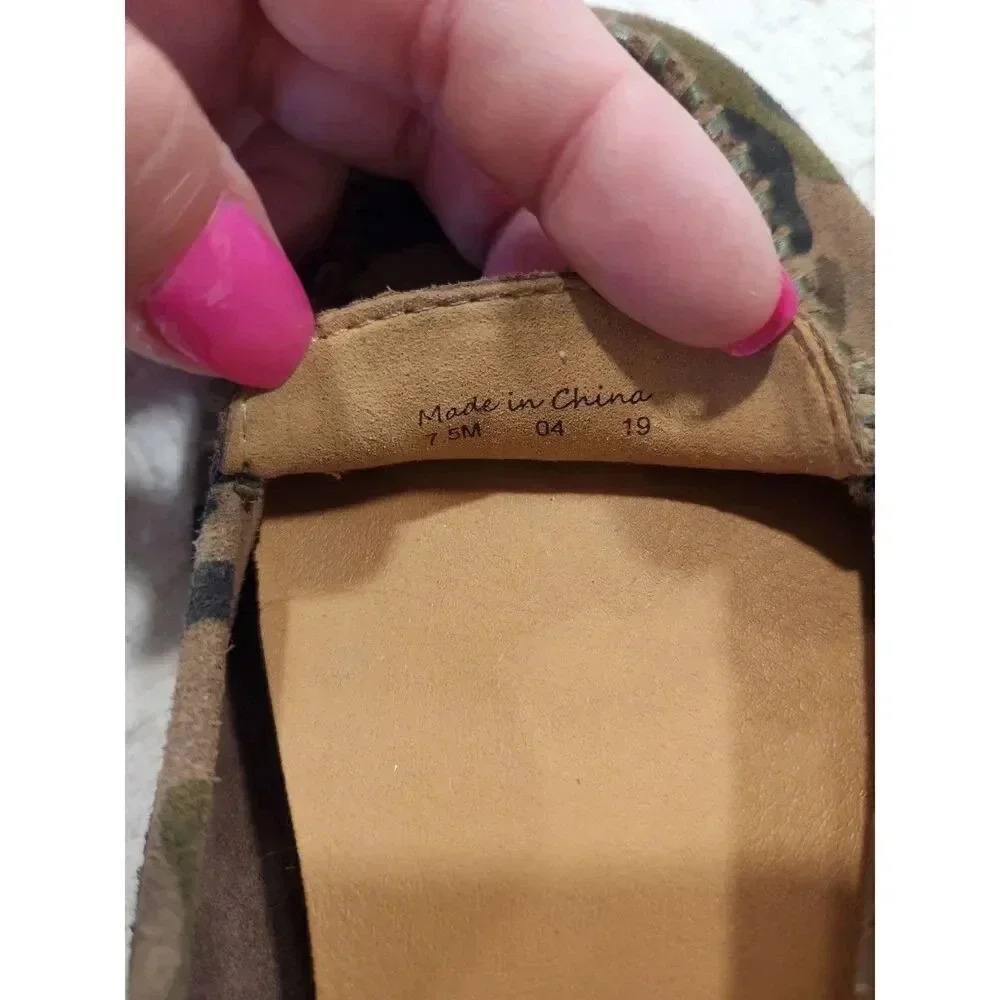 Jack Rogers Suede Millie Camo Loafer - Picture 3 of 7